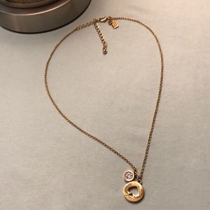 Kate Spade Rose Gold Spot the Spade Necklace